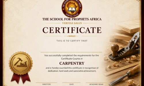 Certificate in Carpentry