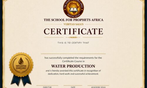 Certificate in Water Production